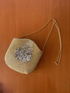 ビンテージ ビーズ刺繍バッグ 和装小物にも