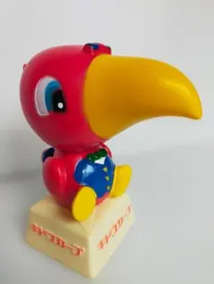 非売品★パイオニアキャラ★オウムくん★ソフビ人形　レア　昭和レトロ　ヴィンテージ 非売品☆パイオニアキャラ☆オウムくん☆ソフビ人形 レア 昭和レトロ