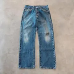 リーバイス501 Levis W33 青 ヒゲ 古着 00s Y2K 23254