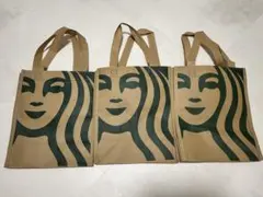 スターバックス 不織布エコバッグ　3枚セットのサムネイル