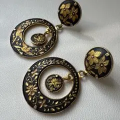 スペイン　象嵌細工　ピアス