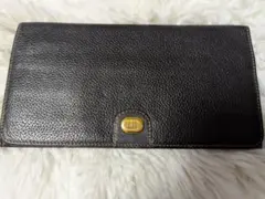 dunhill 黒 レザー 長財布