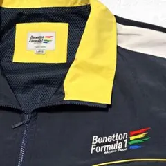 美品　90's　Benetton Formula1 ナイロンジャケット　太アーム