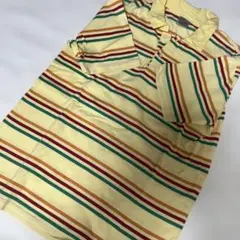 MARUY RIGHT ボーダー 半袖ポロシャツ イエロー L