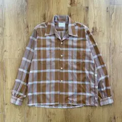 70s KENTFIELD オープンカラーシャツ L
