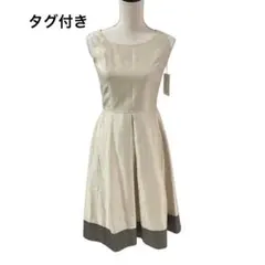 タグ付き エムズグレイシー ワンピース ノースリーブ 膝丈