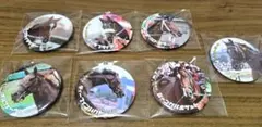ダービー　馬列伝くじ　缶バッジ