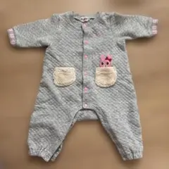 Hot Biscuits グレーロンパース 70