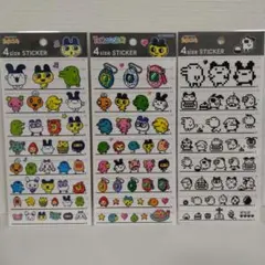 たまごっち　4sizeSTICKER　4サイズステッカー　TAMAGOTCHI