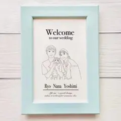 ウェルカムボード｜似顔絵オーダーメイド｜プレゼント