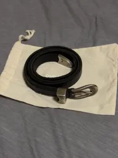 OUR LEGACY 2CM BELT Black 80