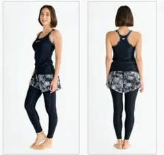 ROXY（ロキシー）UVカット タンクトップ＆スカート付レギンスセット　Мサイズ