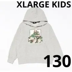 【新品】XLARGE KIDS 迷彩　パーカー　130