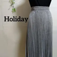 ホリデイ Holiday プリーツスカート ロング丈 グレー タグ付きのサムネイル