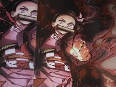 鬼滅の刃 全集中展 特殊印刷イラストカード クリアファイル 竈門禰豆子