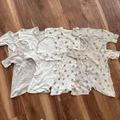 新生児用肌着セット 8枚 サイズ50-60グレー ホワイト