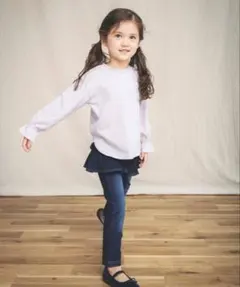 う*な様 ブランシェス★デニムニットフリルパンツ★130〜140サイズ