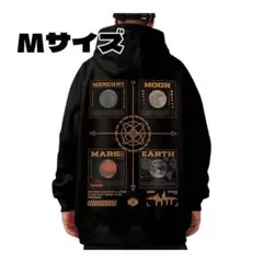 新品✨ メンズ パーカー トレーナー プルオーバー スウェット M ブラックのサムネイル