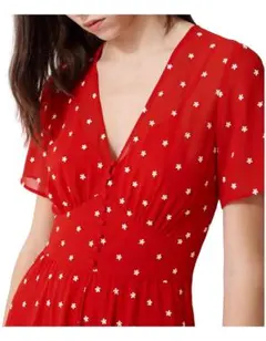 MAJE embroidered dress 美品 シアーワンピース 刺繍