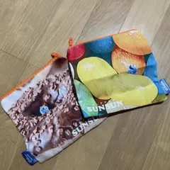 パペットスンスン　バラエティーコレクション ガチャ スクエアポーチＡ　2個セット