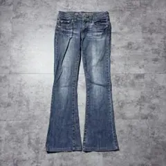 00's archive 刺繍 スタッズデザイン ブーツカットデニム y2k