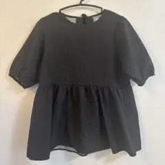 mir.. x maimai 半袖 ブラウス ブラック　L Lサイズ