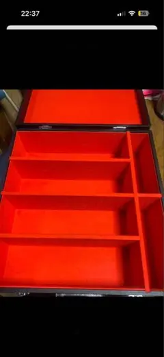 Columbia 収納ボックス 赤黒