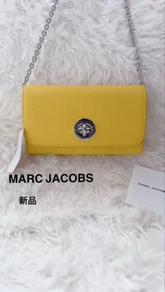 【新品】MARC JACOBS チェーンウォレット ショルダーバッグ イエローのサムネイル