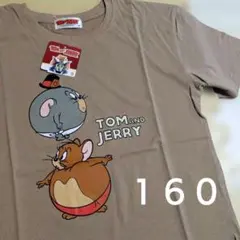 新品☆トムとジェリー 半袖Tシャツ １６０ ブラウンのサムネイル