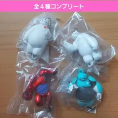 ベイマックスゆらゆらつながるマスコットガチャ　ガチャガチャ　フルコンプ　赤色青色