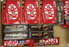 キットカット ×3箱、キットカットバー3本、ミルクチョコレート×5個