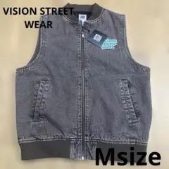 新品未使用 VISION STREET WEAR デニム ブラウン ベスト M