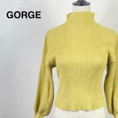 GORGE ゴージ　ボトルネックプルオーバー　マスタードのサムネイル