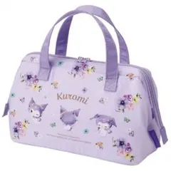 『クロミ 水彩花柄』弁当箱用 保冷 がま口ランチバッグ アルミ蒸着 KGA1のサムネイル