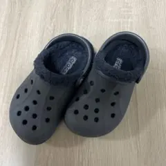 キッズ　クロックス　8c9 ブラック　ボア付