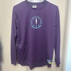 Three Point バスケットボール長袖　M エンジ　マルーン　ロンT