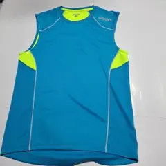 asics アシックス 美品 ノースリーブシャツ ブルー M