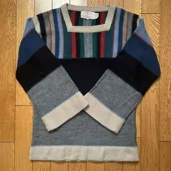 りくさま専用　HOOKED VINTAGE MULTI COLOR KNIT