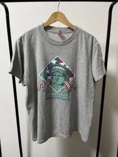 90’s Statue of Liberty Tシャツ　グレー