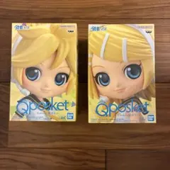 Qposket 鏡音リン・レン フィギュア2個セット