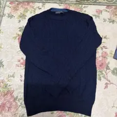 お値下げ❣️ナノユニバース、濃紺ニット