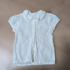 ホワイトコットン半袖シャツ