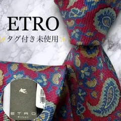 タグ付き未使用✨ETRO ネクタイ　エトロ　ペイズリー