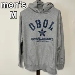 champion チャンピオン　メンズ　パーカー　トレーナー　長袖　グレー　M