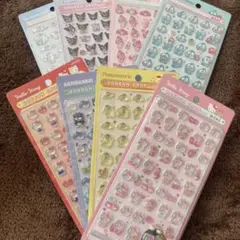 サンリオミニ　ボンボンドロップシール　コンプリート　8点セット
