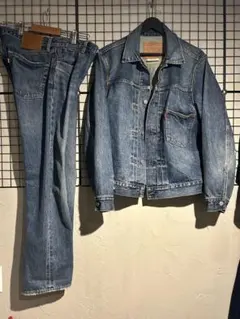 値下げ対応 リーバイス JS別注 デニム セットアップ ファースト XL 2025年最新】ジャーナルスタンダード リーバイス セットアップの