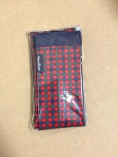 ファミリア　シュパット　s エコバッグ　赤系チェック　XF