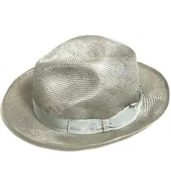 Borsalino ボルサリーノ 帽子 シルバーグレー フェドーラハット