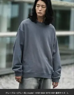 WYM LIDNM　EXTRA FINE COTTON LOOSE SWEATのサムネイル