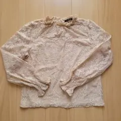 INGNI ベージュ レース 長袖ブラウス